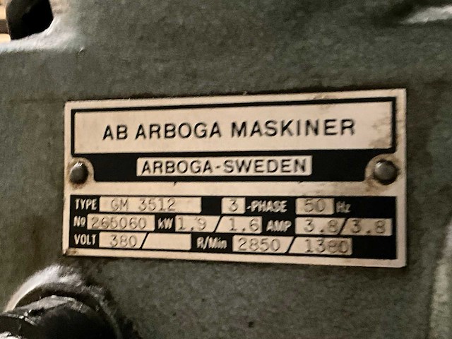 Ab arboga gm 3512 kolomboormachine - afbeelding 2 van  5