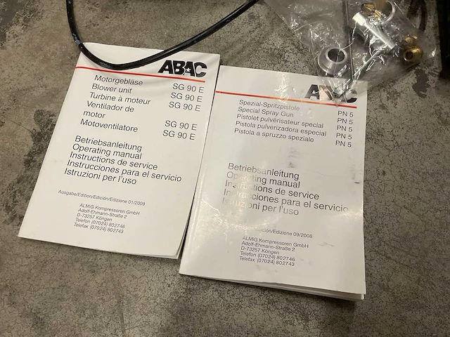 Abac pn5 + sg90e verfspuitmachine - afbeelding 4 van  5