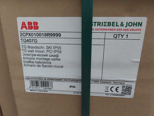 Abb - 2cpx010018r9999 - tg407g - installatiekast - afbeelding 3 van  3