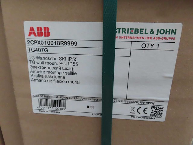 Abb - 2cpx010018r9999 - tg407g - installatiekast - afbeelding 3 van  3