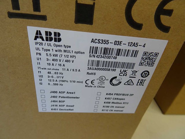 Abb - acs355-03e-12a5-4 - frequentieregelaar - afbeelding 2 van  2