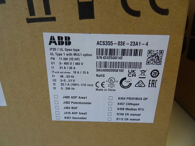 Abb - acs355-03e-23a1-4 - frequentieregelaar - afbeelding 2 van  2
