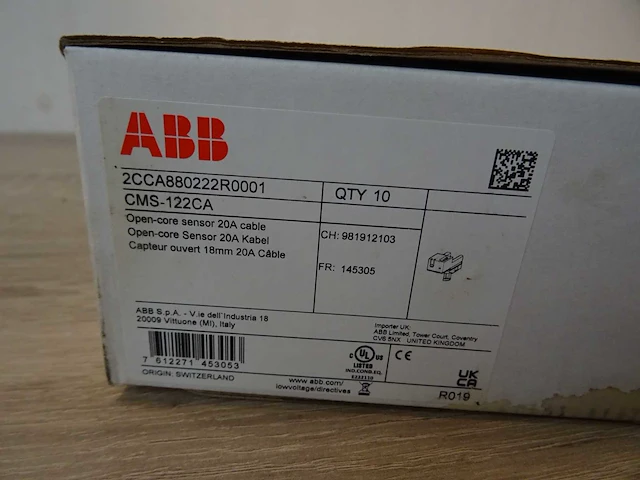 Abb - cms-122ca - 2cca880222r0001 - stroom meetsensor (19x) - afbeelding 3 van  3