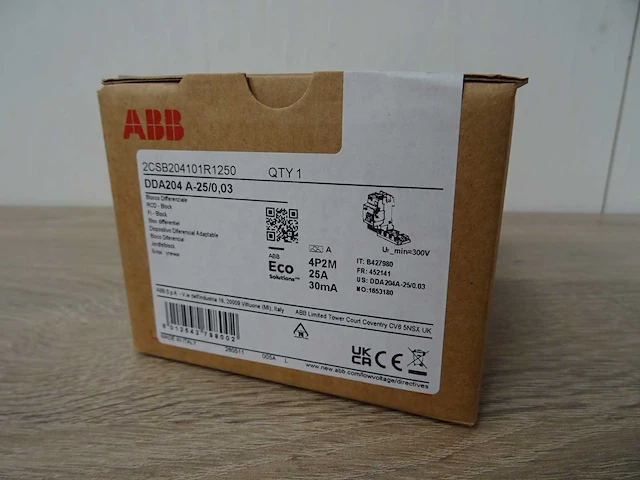 Abb - dda204 a-25/0,03 - 2csb204101r1250 - aardlekblok - afbeelding 2 van  2