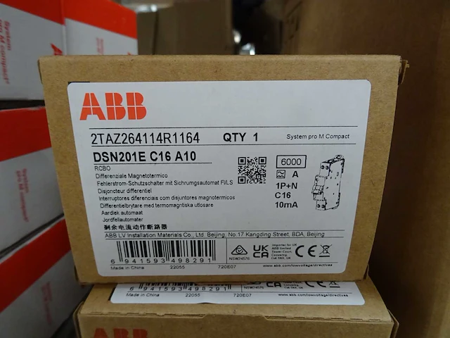 Abb - dsn201e c16 a10 - 2taz264114r1164 - aardlekautomaat (7x) - afbeelding 2 van  2