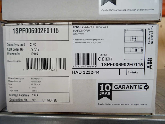 Abb - hafonorm - 1spf006902f0115 - installatiekast - afbeelding 3 van  3