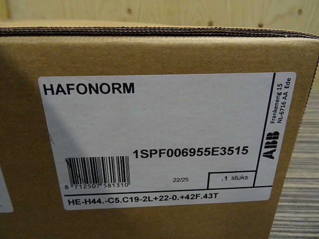 Abb - hafonorm - 1spf006955e3515 - groepenkast - afbeelding 2 van  2
