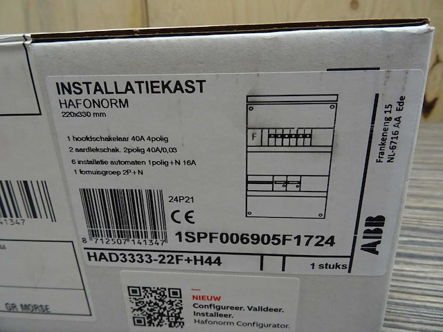 Abb - hafonorm - installatiekast - afbeelding 3 van  3