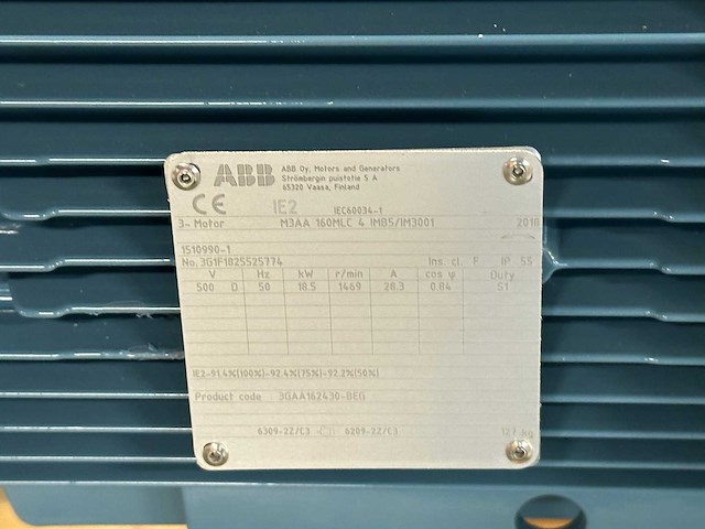 Abb - m3bp-160-mlb-4/m3aa-160mlc-4 - elektromotoren (2x) - afbeelding 4 van  8