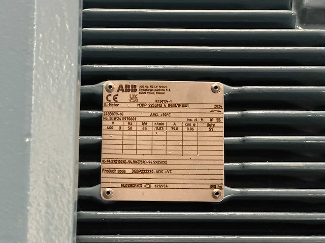 Abb - m3bp 225smb 4 - 3 fase elektromotor 45kw - afbeelding 3 van  8