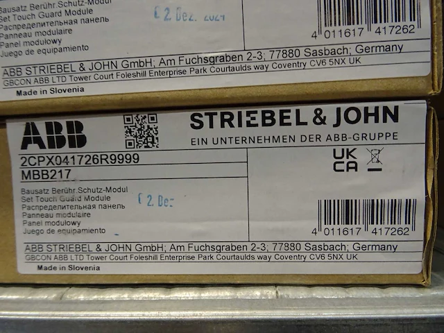 Abb - mbb217 - 2cpx041726r9999 - montagekit tbv veld v.v. blindplaat (10x) - afbeelding 2 van  3