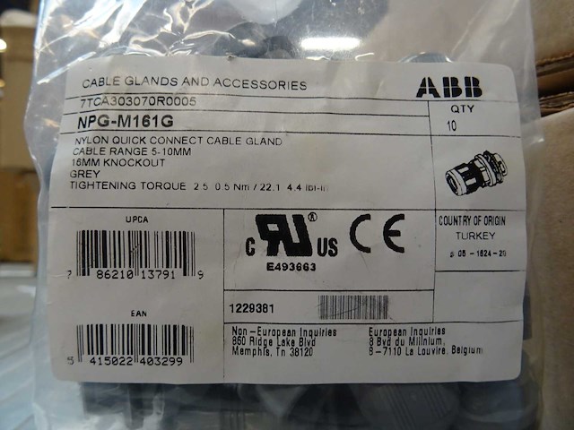 Abb - npg-m161g - 7tca303070r0005 - wartel (190x) - afbeelding 2 van  2