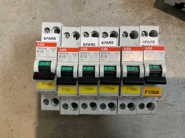 Abb - sn201m b16 - contactor (6x) - afbeelding 1 van  1