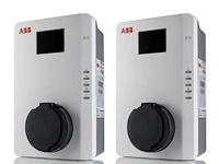 Abb - terra ac wall wallbox / laadpaal (2x)