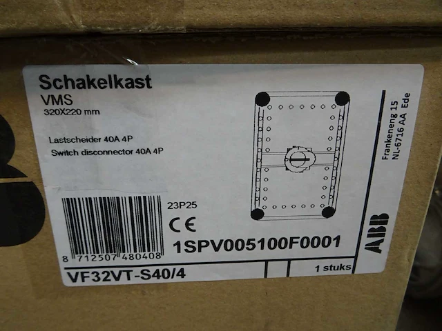 Abb - vms vf32vt-s40/4 - 1spv005100f0001 - lastscheider - afbeelding 2 van  3