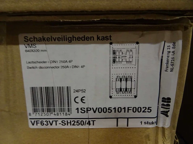 Abb - vms vf63vt-sh250/4t - schakelveilighedenkast - afbeelding 2 van  3