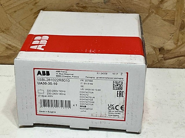 Abb 1sbl281022r8010 componenten magneetschakelaar / ua magneetschak. 15kw 400v 3-polig - afbeelding 9 van  9