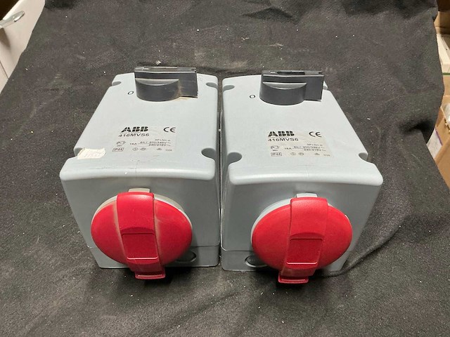 Abb 416mvs6 wandcontactdoos (2x) - afbeelding 1 van  2