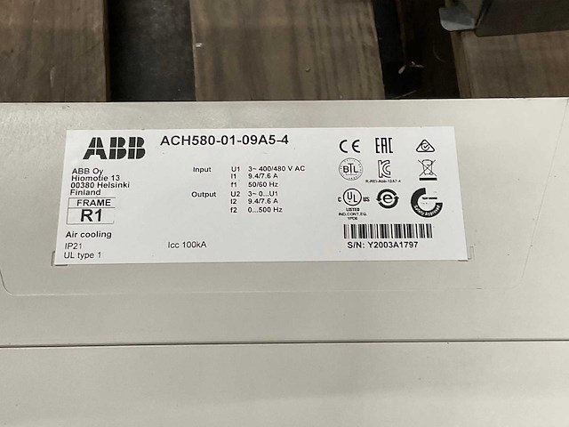 Abb ach580 frequentieregelaar - afbeelding 6 van  6
