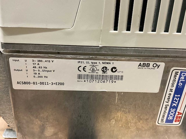 Abb acs800 frequentieregelaar - afbeelding 6 van  6