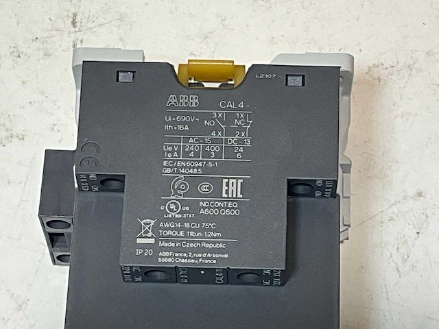 Abb af 26z-40-00-20 magneetschakelaar 11kw 400 - afbeelding 2 van  6