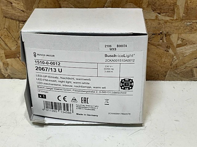 Abb busch-jaeger 2cka001510a0012 nachtlampje icelight inb sokkel nacht warmwit (5x) - afbeelding 2 van  2