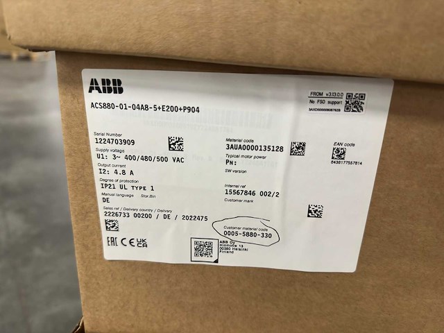 Abb / danfoss - frequentieregelaars acs880 131h0074 (4x) - afbeelding 3 van  9