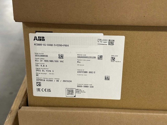 Abb / danfoss - frequentieregelaars acs880 131h0074 (4x) - afbeelding 7 van  9