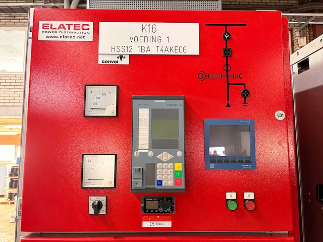 Abb / elatec middenspanningsschakelinstallatie, 16-veld, 12 kv, 1250 a - afbeelding 17 van  22