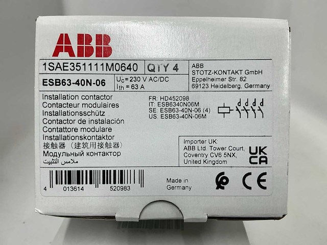 Abb esb63-40n-06 magneetschakelaar (22x) - afbeelding 10 van  10