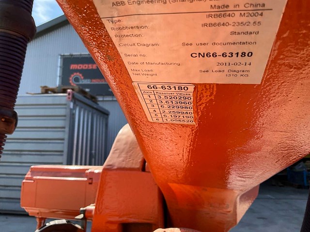 Abb irb6640 industriële robot - afbeelding 9 van  10