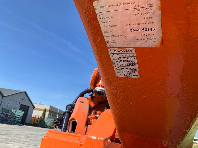 Abb irb6640 industriële robot - afbeelding 6 van  10