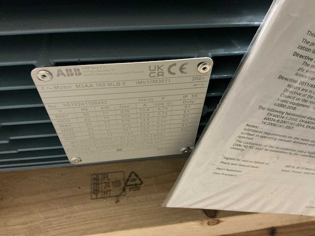 Abb m3aa 160 mlb6 elektromotor - afbeelding 4 van  4