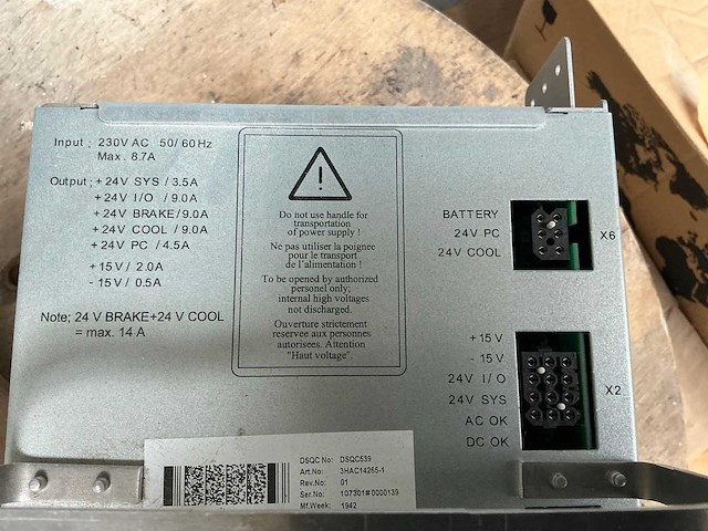Abb power suply voor robot ongebruikt - afbeelding 6 van  11