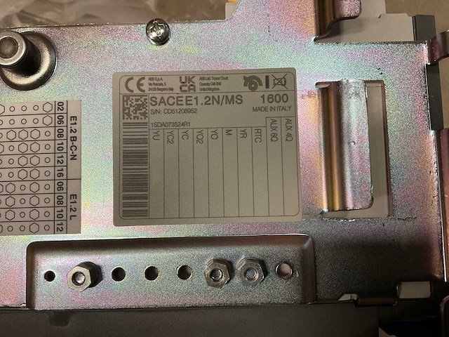 Abb sace e1.2n/ms vermogensschakelaar - afbeelding 2 van  2