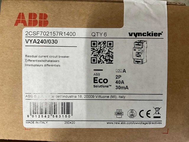 Abb vya240/030 differentieelschakelaars (60x) - afbeelding 3 van  3
