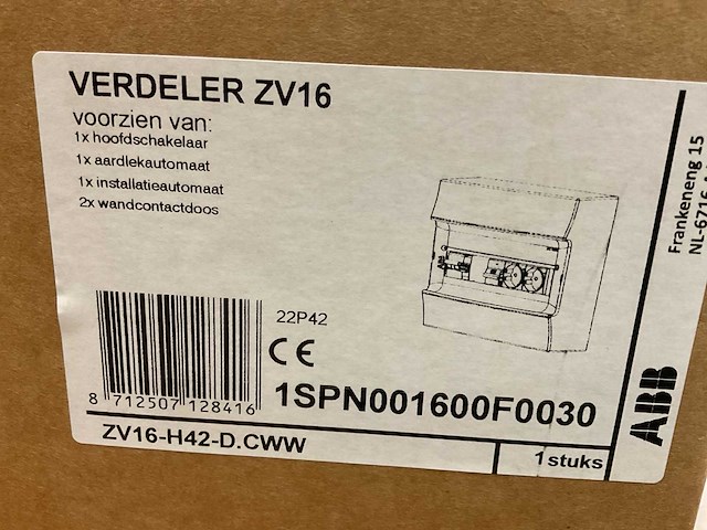 Abb zv16-h42-d.cww verdeler pv-omvormer - afbeelding 2 van  2