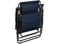 Abbey camp stoel blauw verstelbaar 7 standen max. 125 kg - afbeelding 4 van  6