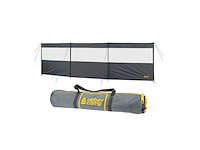 Abbey camp windscherm met raam polyester 5 meter grijs - afbeelding 1 van  2