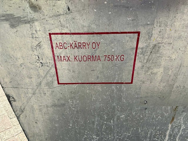 Abc kärry-oy 750 kg transportwagen - afbeelding 3 van  8