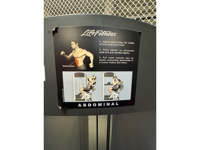 Abdominal crunch life fitness, fzab-500023 - afbeelding 4 van  6