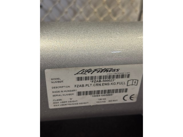 Abdominal crunch life fitness, fzab-500023 - afbeelding 5 van  6