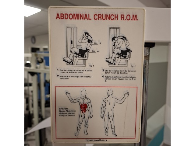 Abdominal crunch r.o.m. technogym - afbeelding 7 van  12