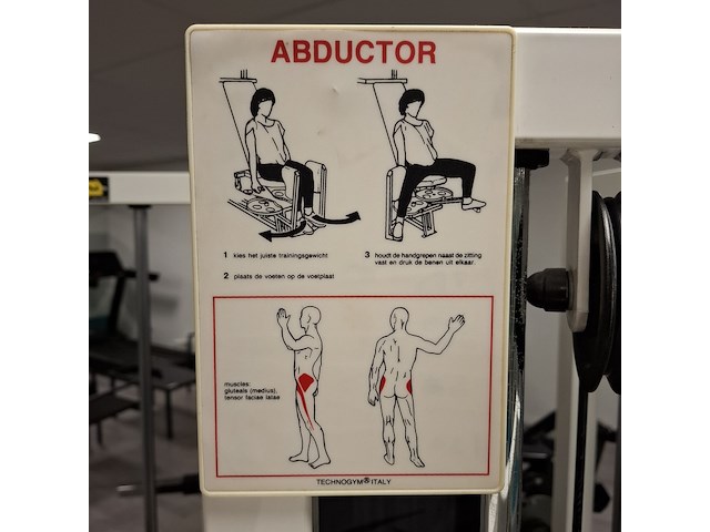 Abductor technogym - afbeelding 10 van  13