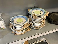 Abitare mediterraneo gekleurde dinerborden (37x) - afbeelding 5 van  6