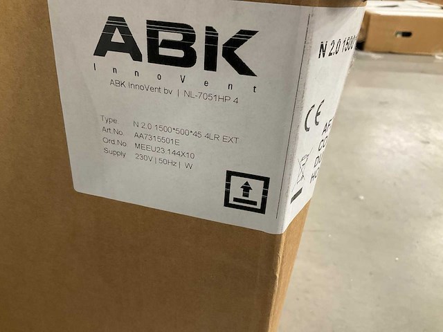 Abk n 2.0 aa7315501e plafond inbouw afzuigkap motorloos 150x50 - afbeelding 8 van  8