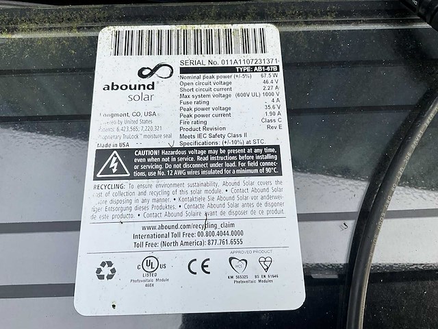 Abound solar zonnepaneel (195x) - afbeelding 7 van  7