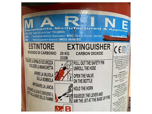 Abs co2 wheeled extinguisher 20 kgs b - sg00272 - afbeelding 2 van  11