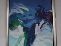 Abstract schilderij - 116x3x134cm - afbeelding 1 van  4