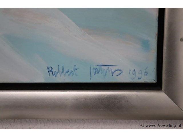 Abstract schilderij - 116x3x134cm - afbeelding 2 van  4